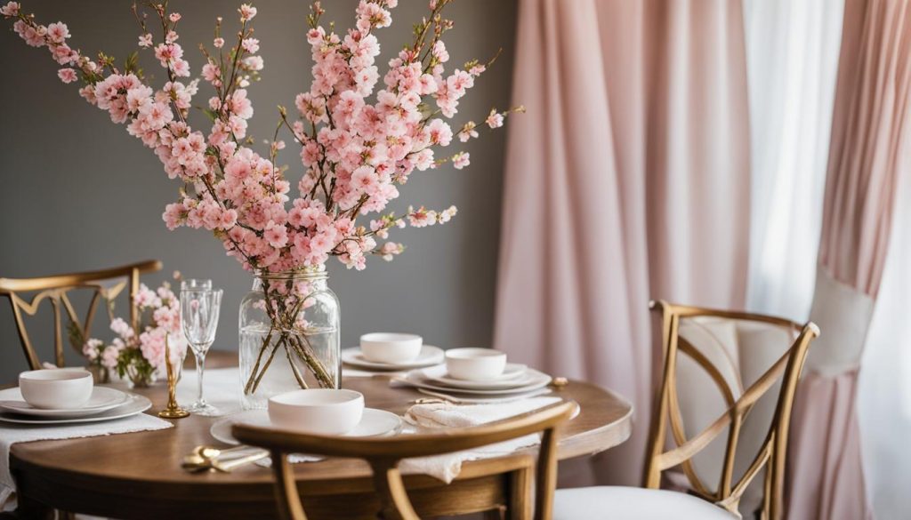 DIY Cherry Blossom Wedding Centerpiece
