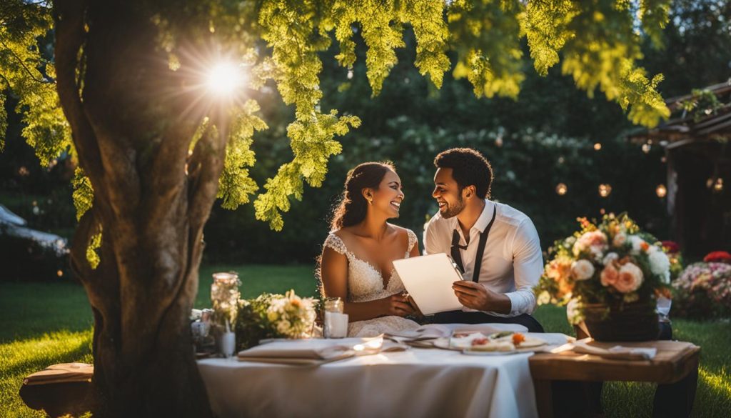 how to plan a backyard wedding
